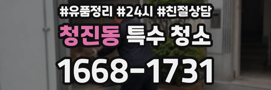 청진동 특수 청소
