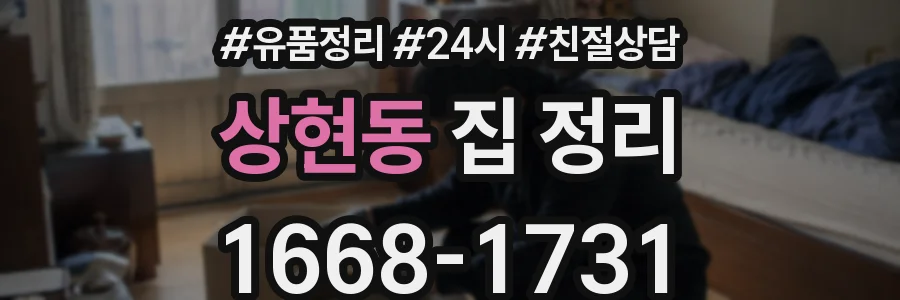 상현동 집 정리