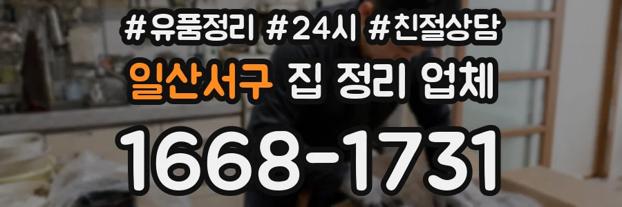 일산서구 집 정리 업체