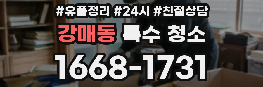 강매동 특수 청소