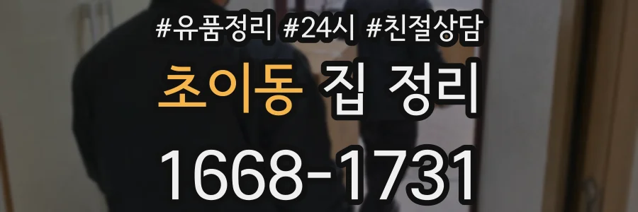 초이동 집 정리