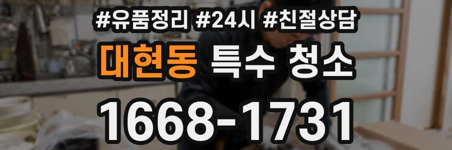 대현동 특수 청소