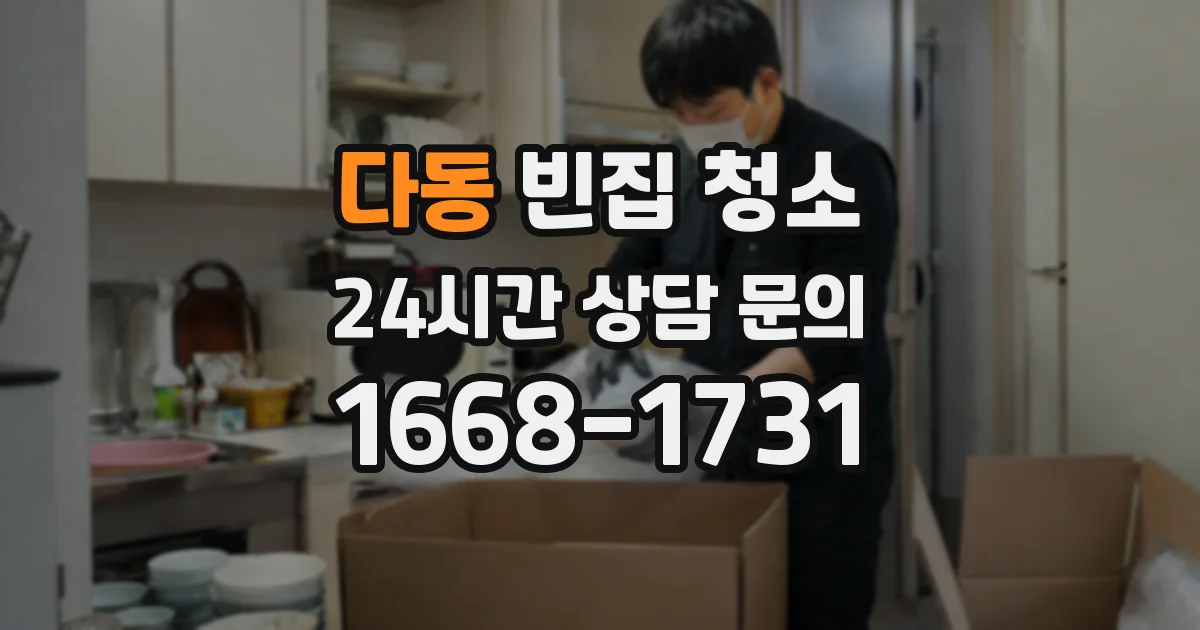 다동 빈집 청소