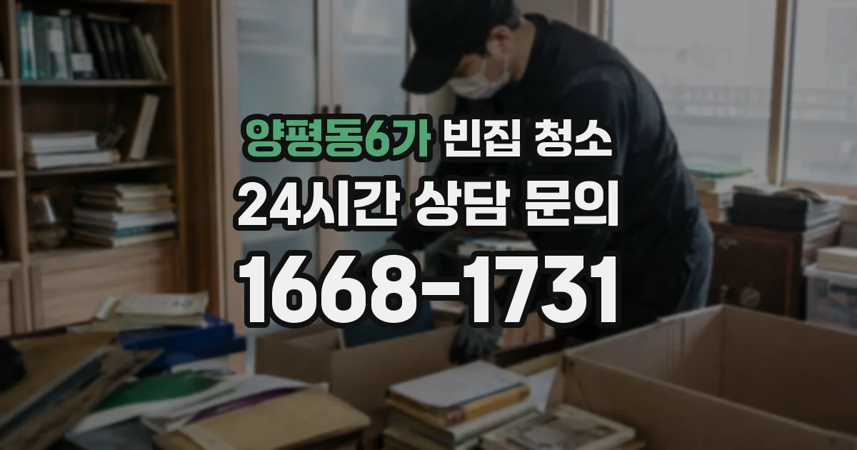 양평동6가 빈집 청소