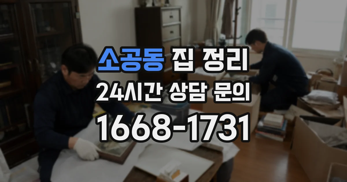 소공동 집 정리