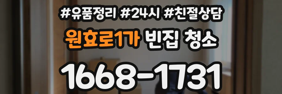 원효로1가 빈집 청소