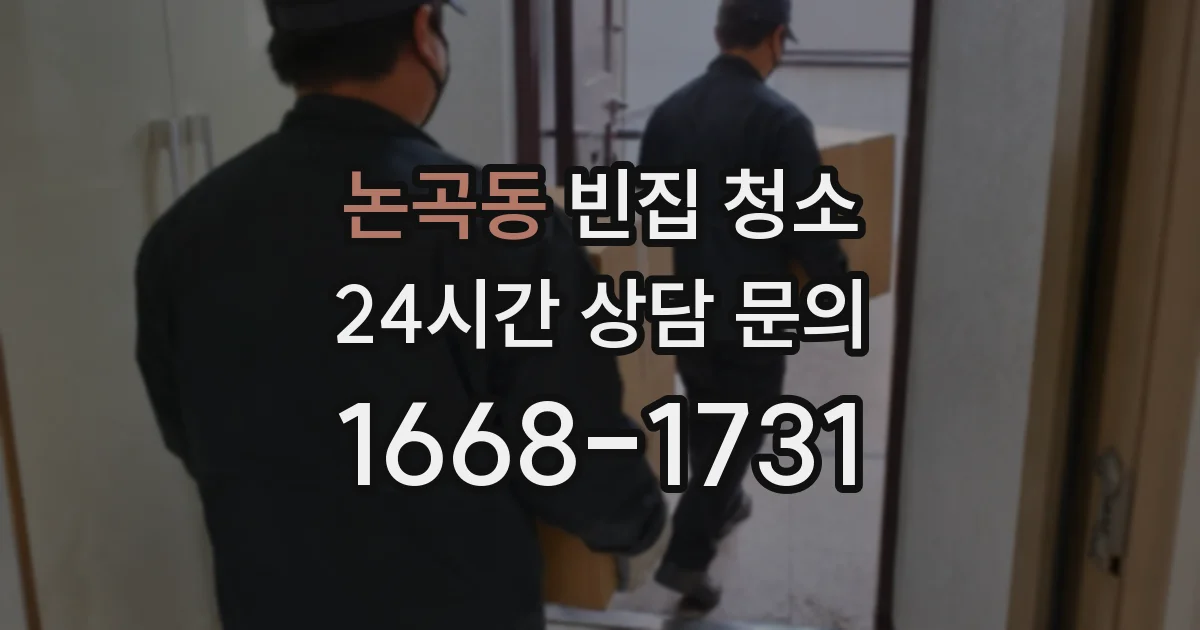 논곡동 빈집 청소