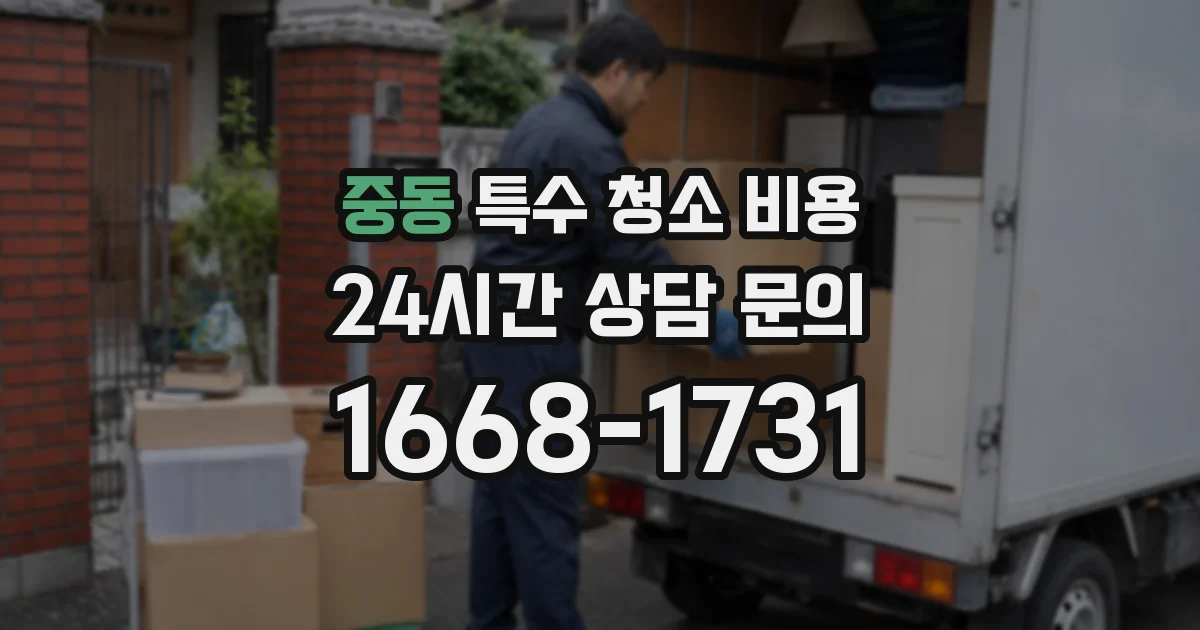 중동 특수 청소 비용