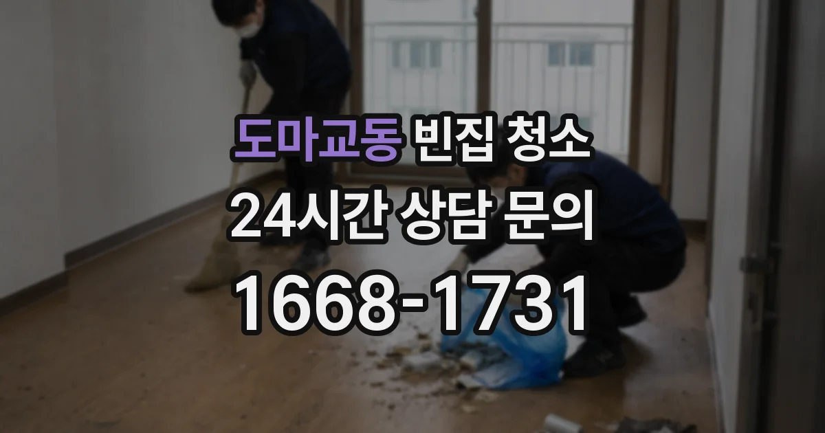 도마교동 빈집 청소