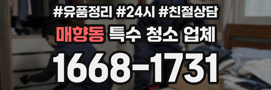 매향동 특수 청소 업체