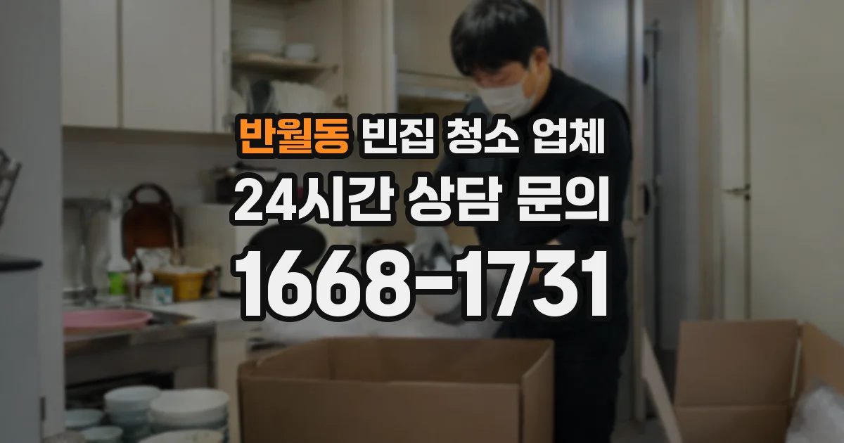 반월동 빈집 청소 업체