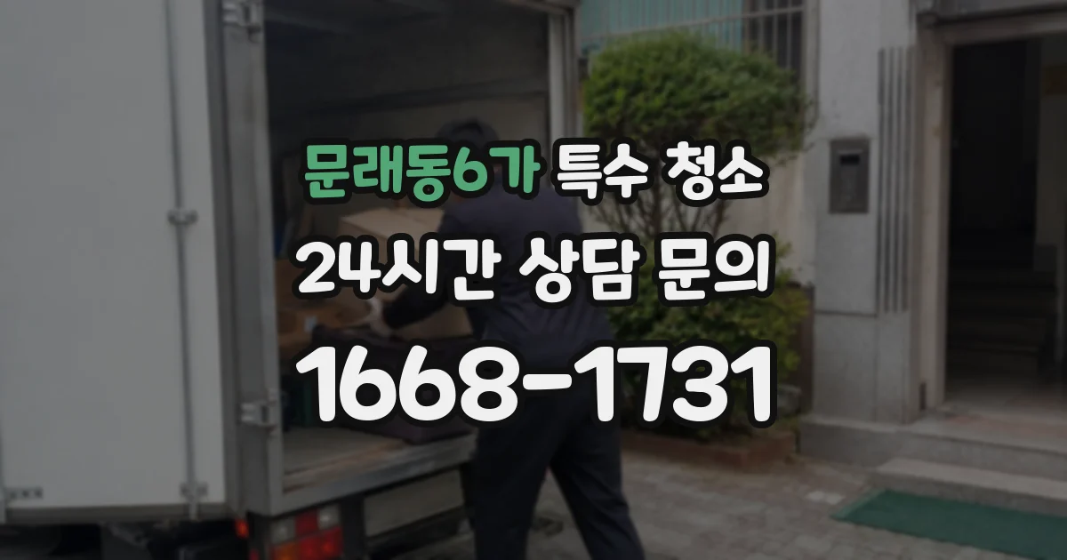 문래동6가 특수 청소