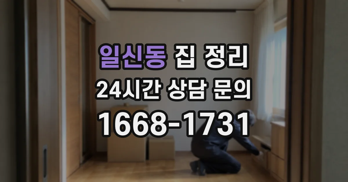 일신동 집 정리