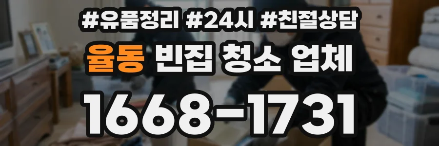 율동 빈집 청소 업체