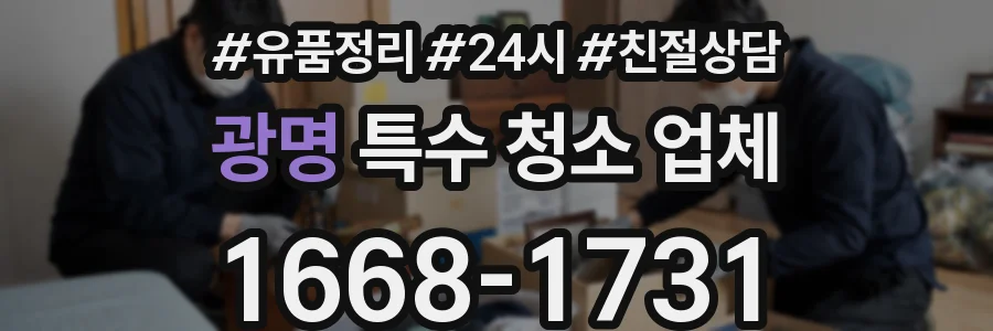 광명 특수 청소 업체