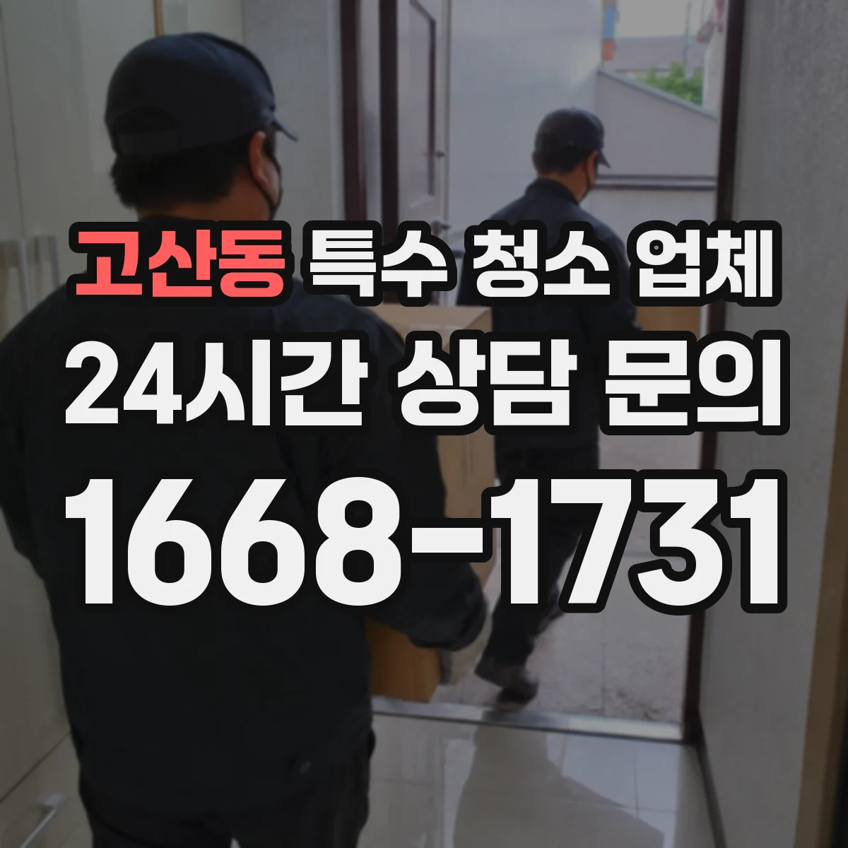 고산동 특수 청소 업체