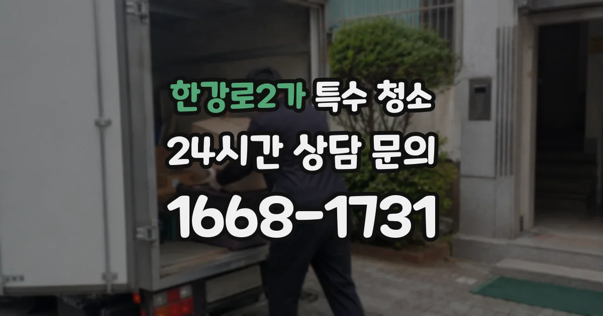 한강로2가 특수 청소