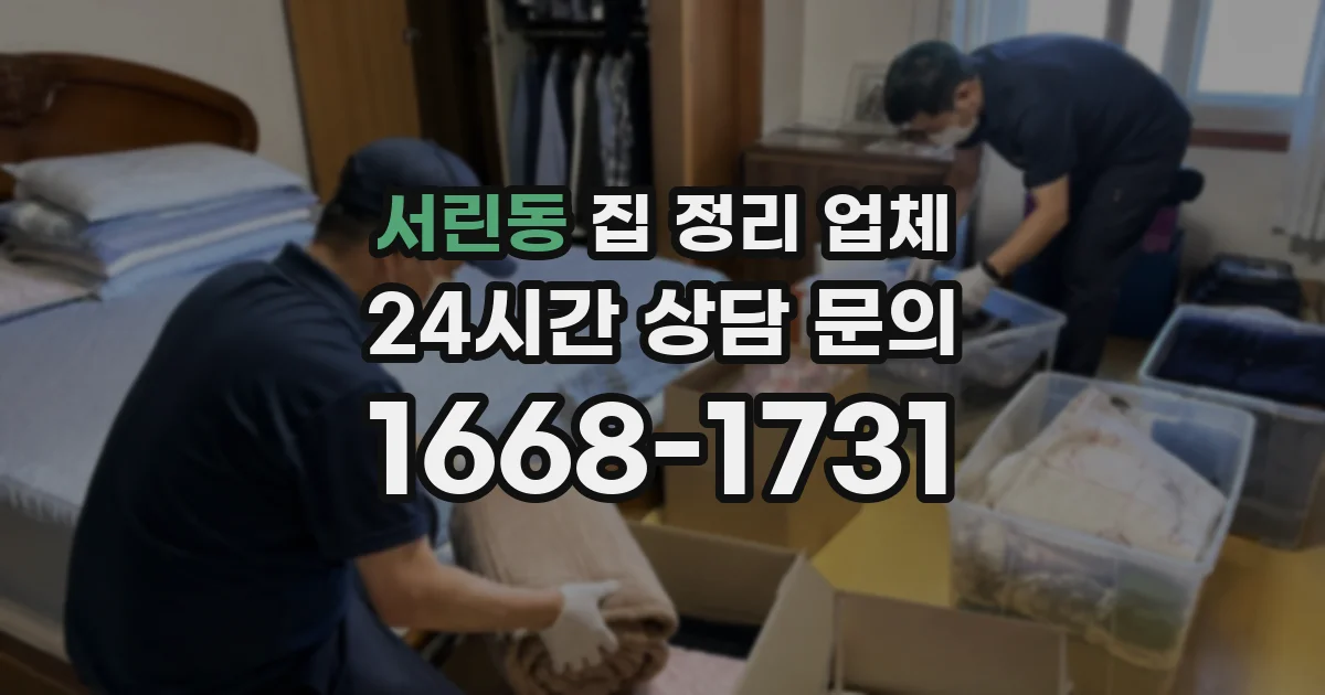 서린동 집 정리 업체