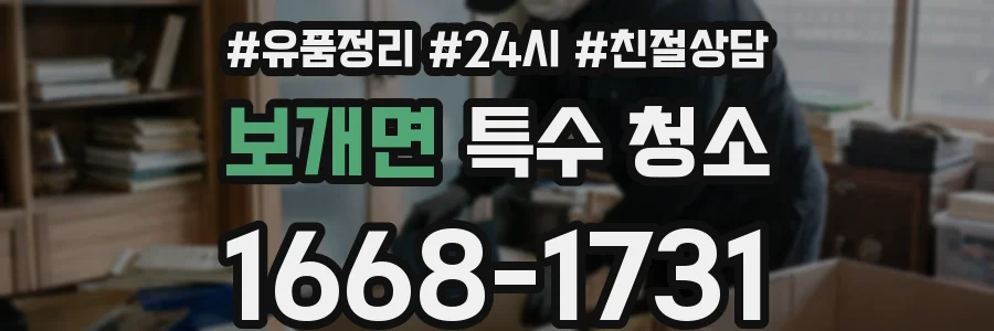 보개면 특수 청소