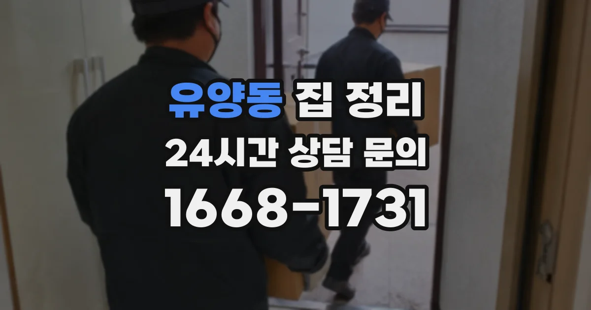 유양동 집 정리