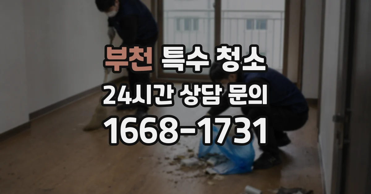부천 특수 청소