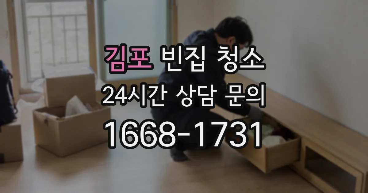 김포 빈집 청소