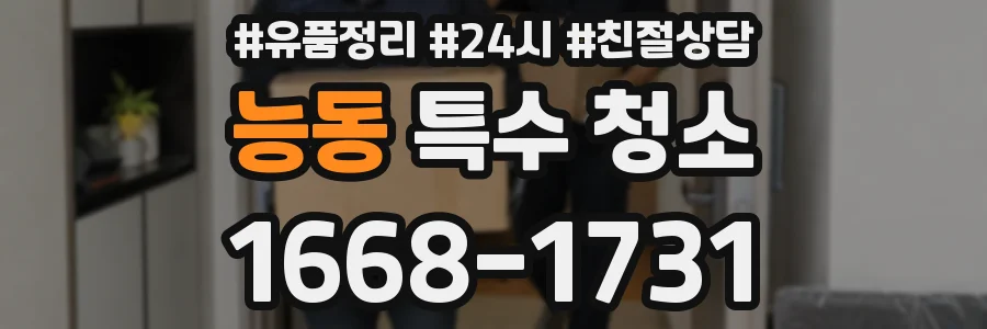능동 특수 청소