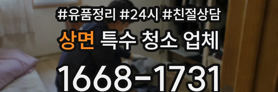 상면 특수 청소 업체