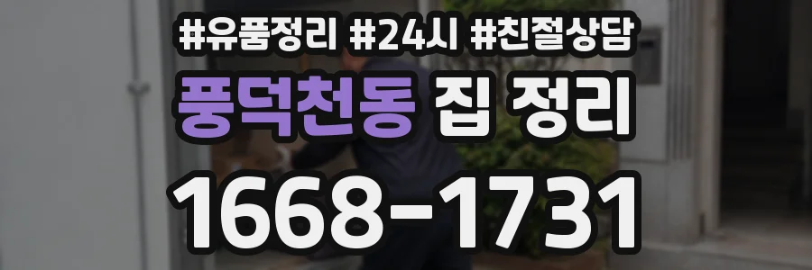 풍덕천동 집 정리