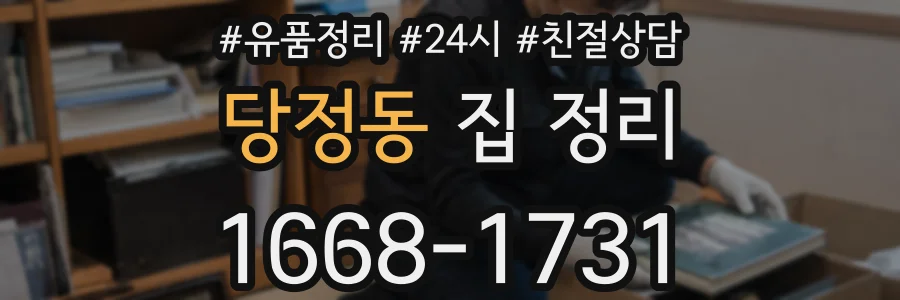 당정동 집 정리