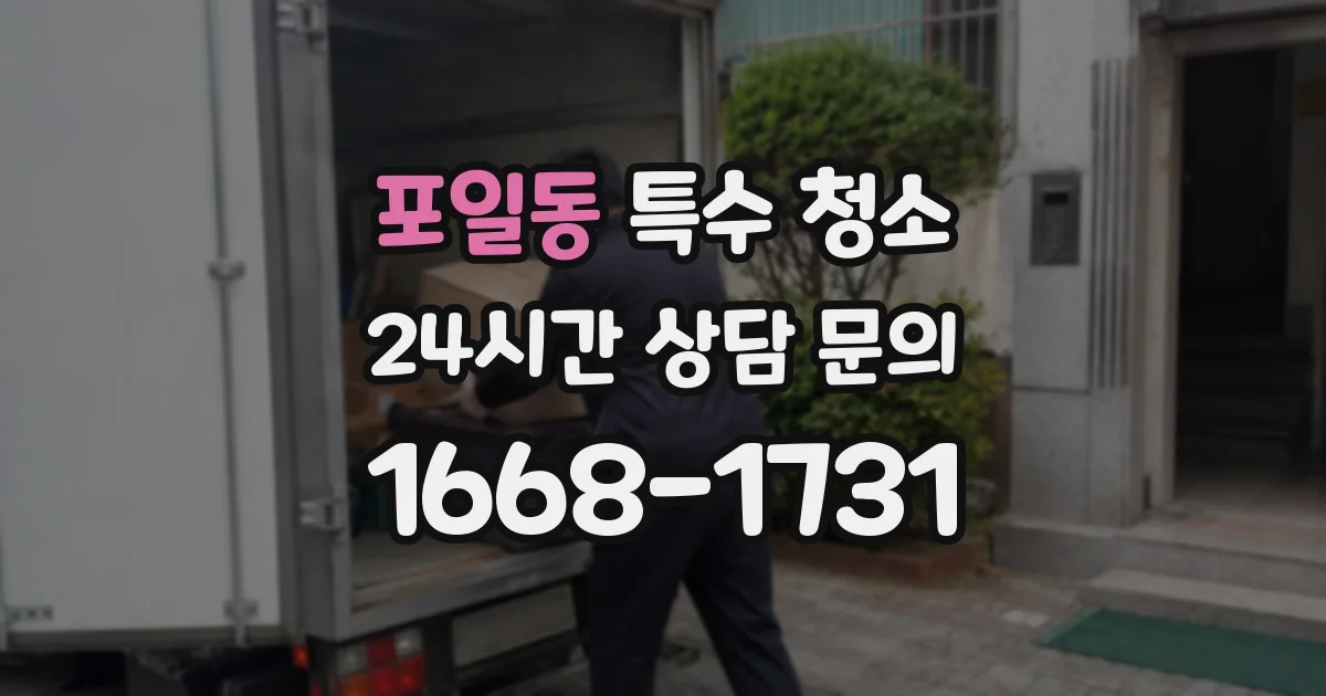 포일동 특수 청소