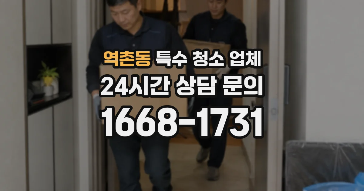 역촌동 특수 청소 업체