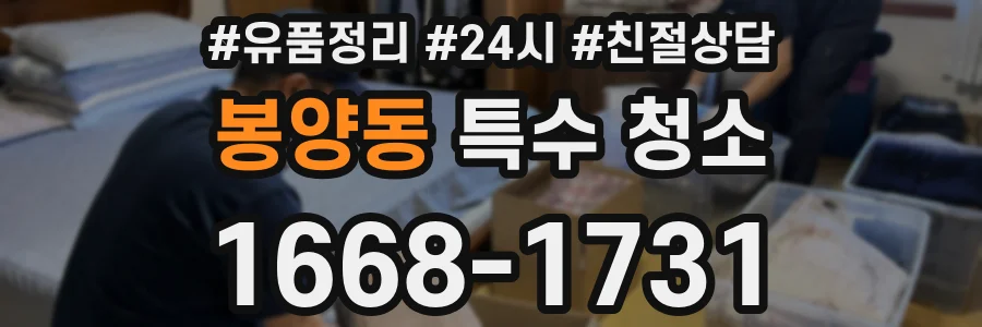 봉양동 특수 청소