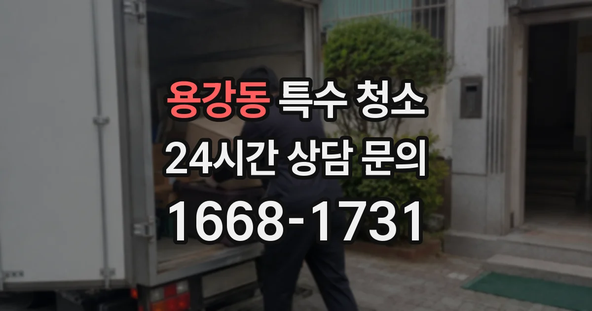 용강동 특수 청소