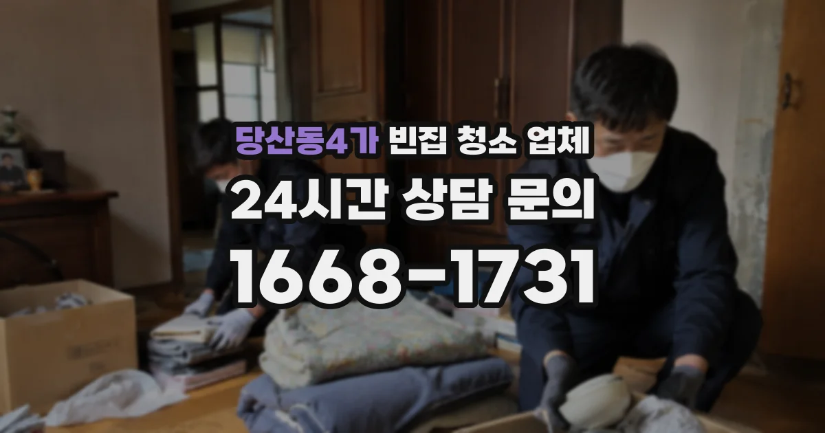 당산동4가 빈집 청소 업체