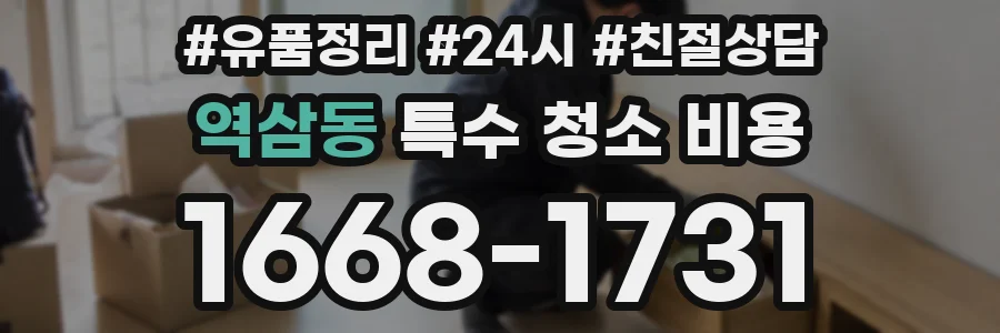 역삼동 특수 청소 비용