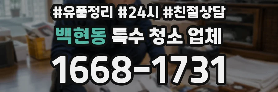 백현동 특수 청소 업체