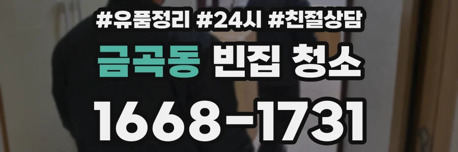 금곡동 빈집 청소