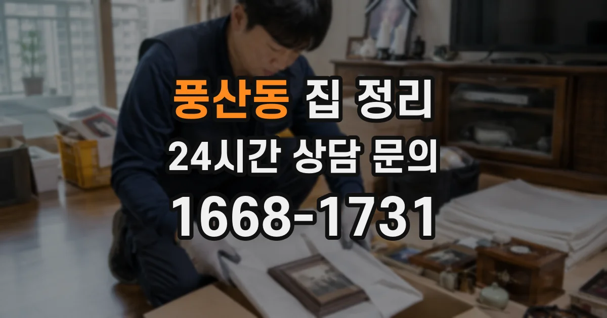 풍산동 집 정리