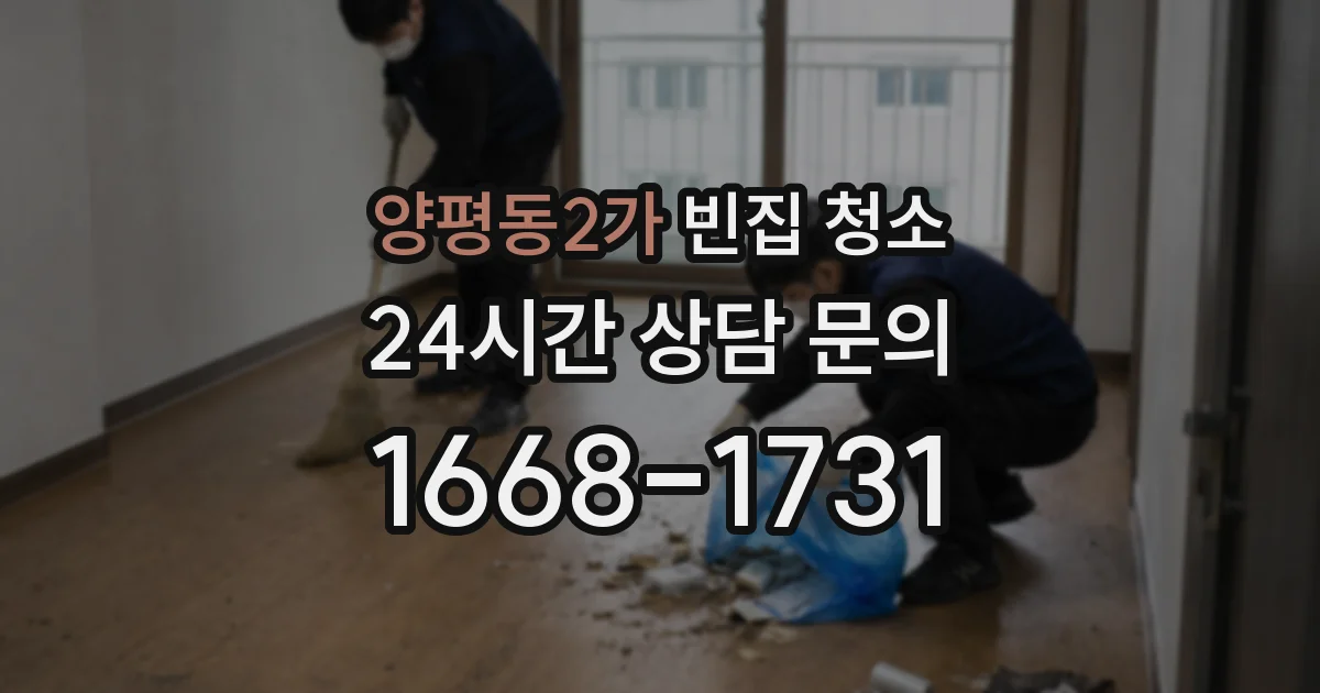 양평동2가 빈집 청소