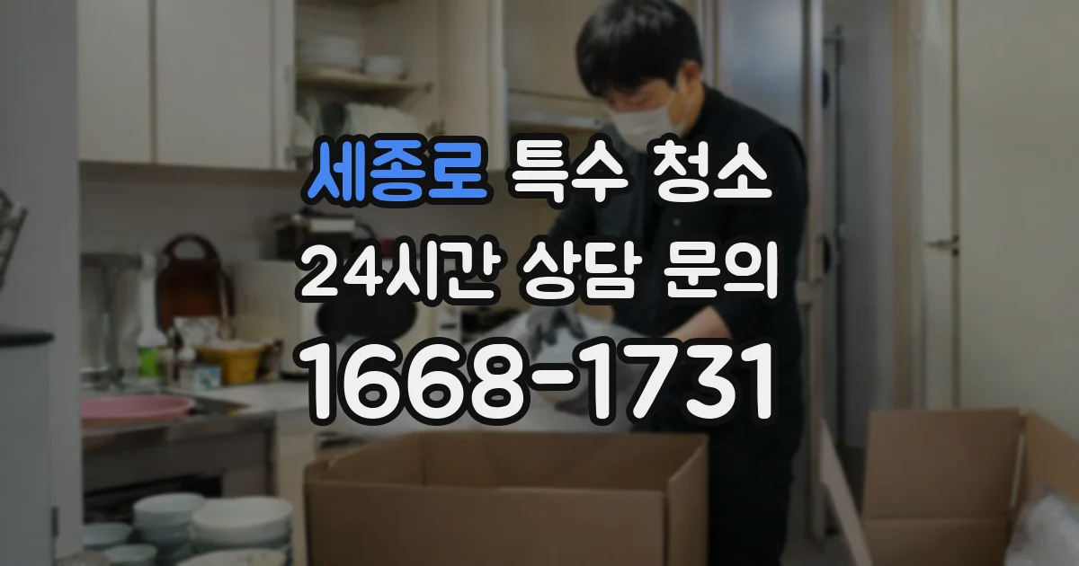 세종로 특수 청소