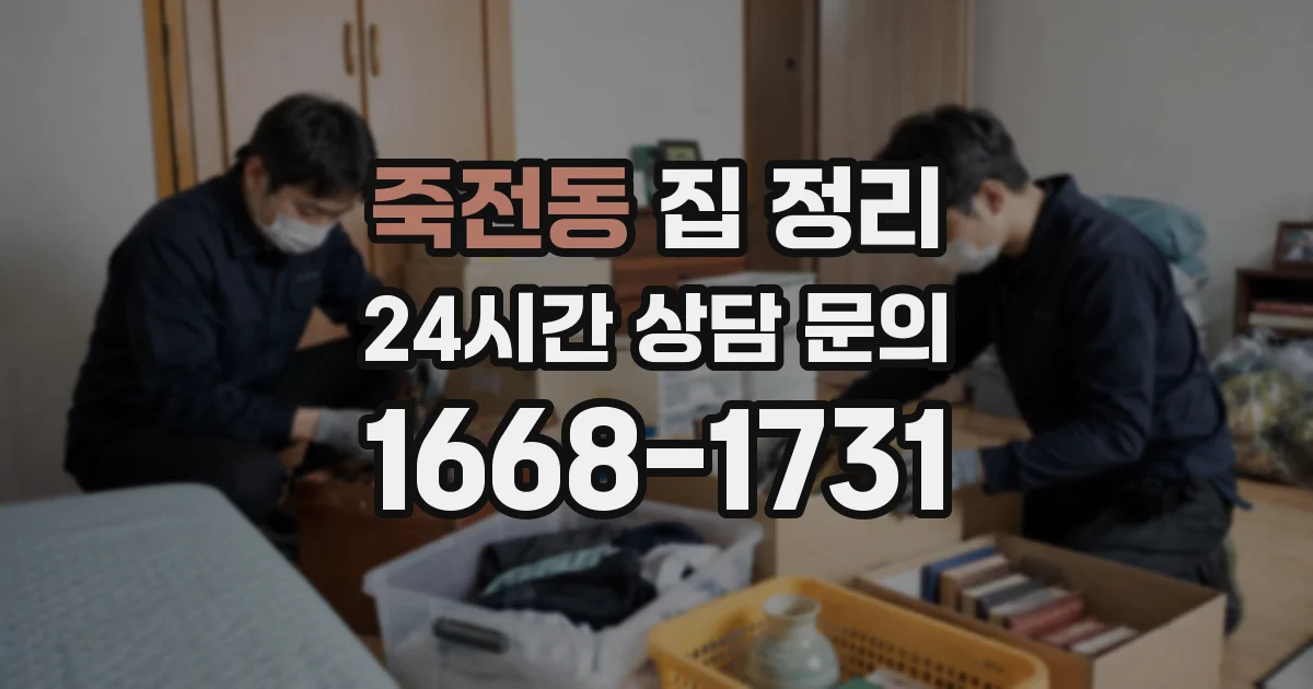 죽전동 집 정리
