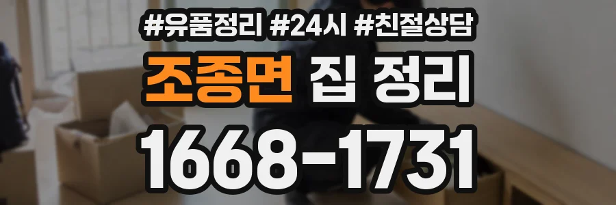 조종면 집 정리