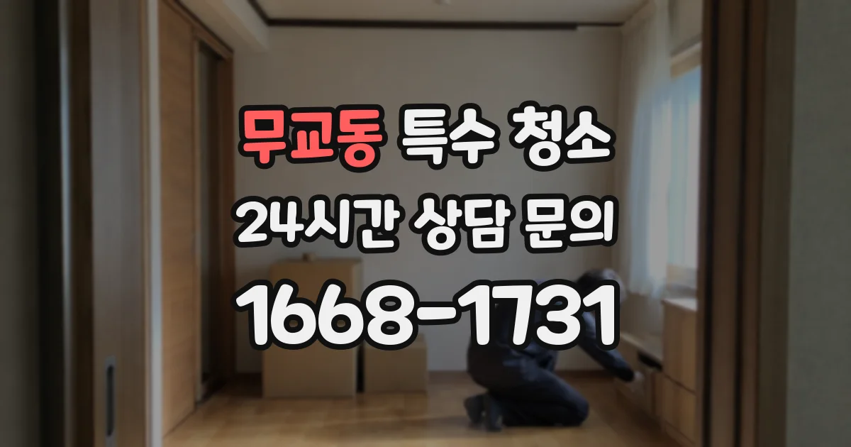 무교동 특수 청소