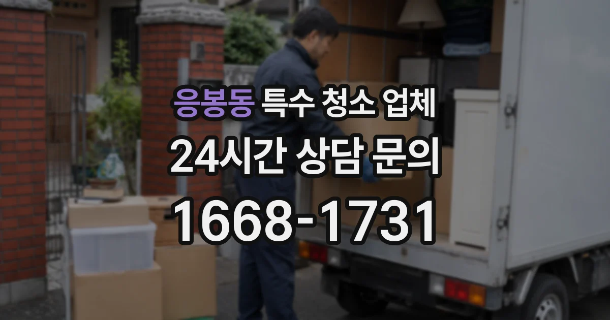응봉동 특수 청소 업체