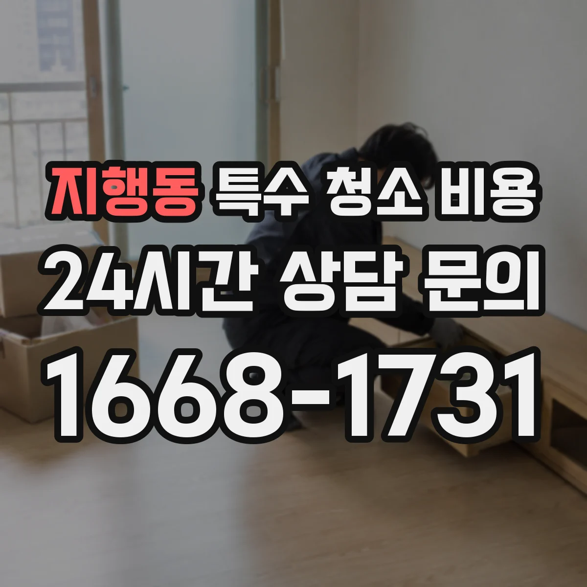 지행동 특수 청소 비용