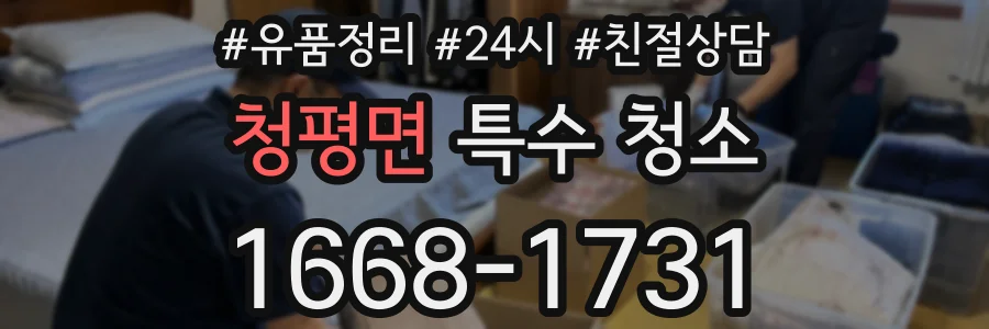 청평면 특수 청소