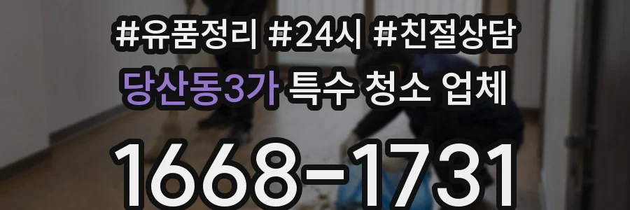 당산동3가 특수 청소 업체