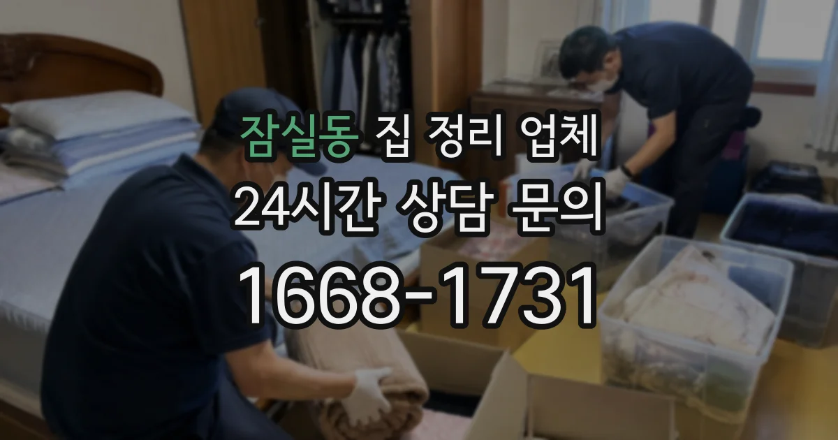 잠실동 집 정리 업체