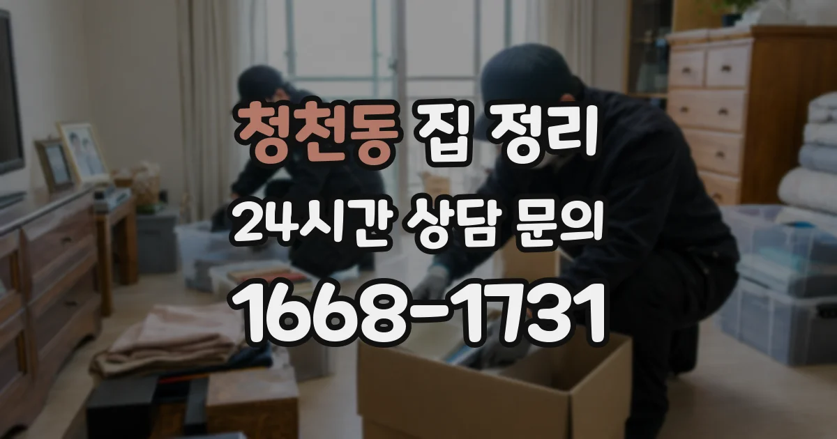 청천동 집 정리
